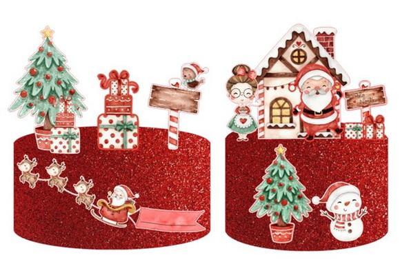 Arquivo de Corte Topo de Natal Aquarela 01