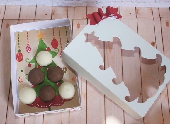 Arquivos de Corte Caixas para 6 Doces Tema Natal