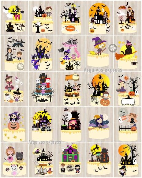 Arquivos de Corte 25 Topos Halloween