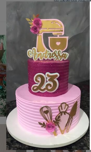 Arquivo de Corte Topo de Bolo Confeitaria
