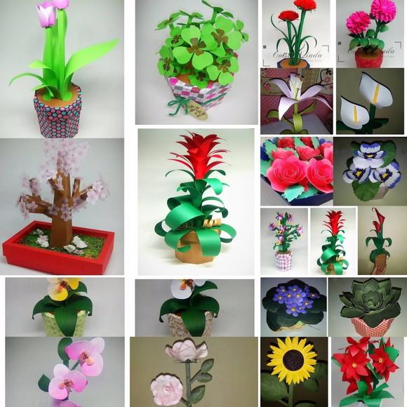 Arquivos de Corte Kit Vasos de Flores Diversos