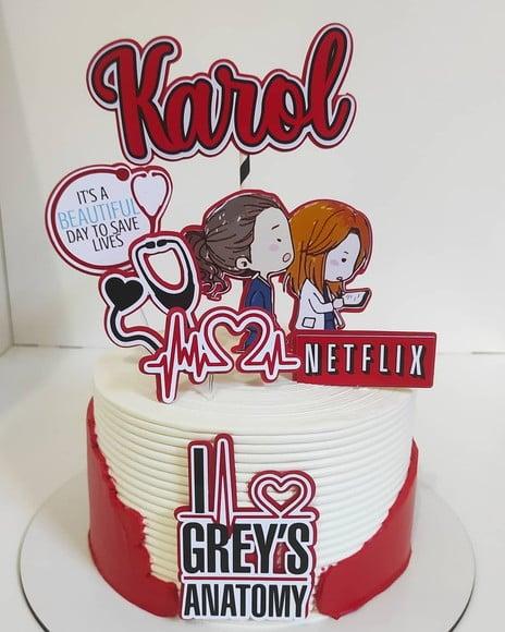 Arquivo de corte topo de bolo Greys Anatomy