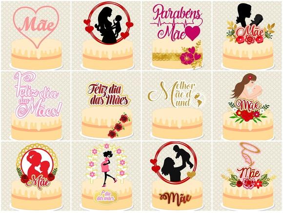 Arquivo de Corte Combo Topos Dia das Maes