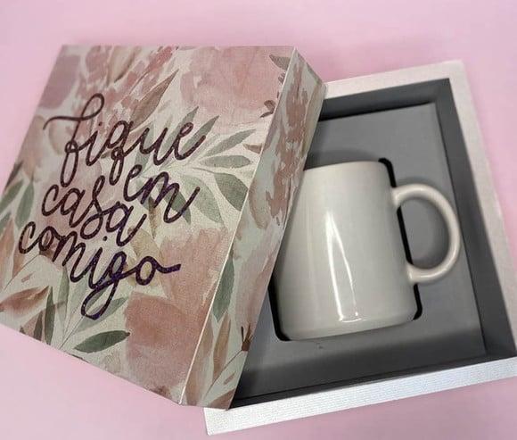 Arquivo de corte caixa para caneca
