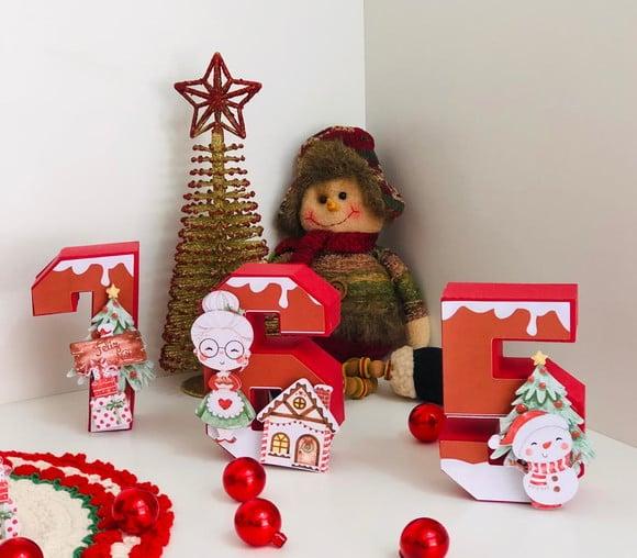 Arquivos de Corte Combo Números de Natal