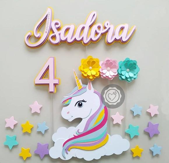 Arquivos de corte kit unicornio luxo