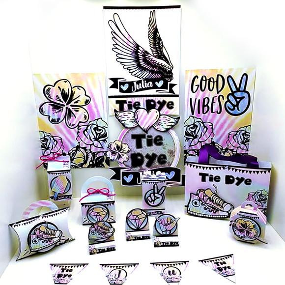 Arquivos de corte kit Tie Dye
