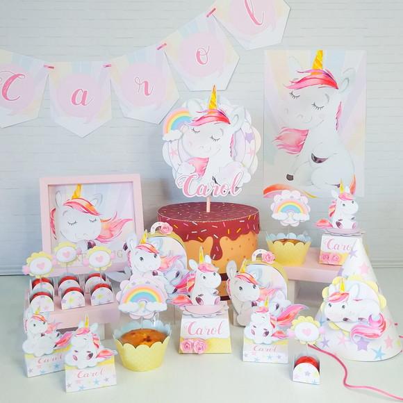 Arquivos de corte kit unicornio luxo