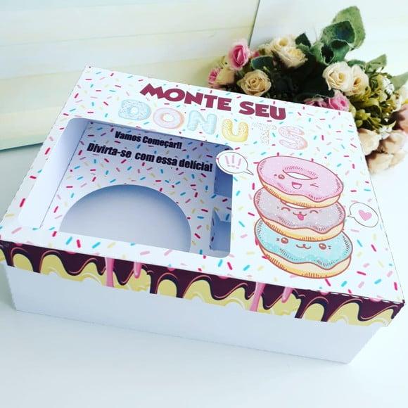 Arquivos de Corte Caixa Donuts Dia das Crianças