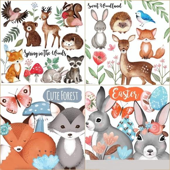 Combo de kits digitais bosque encantado