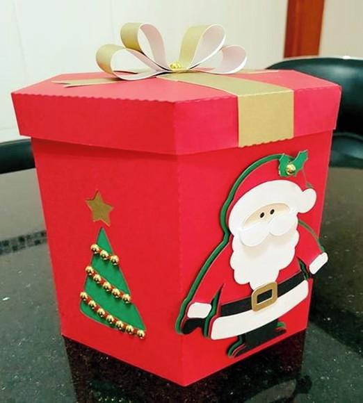 Arquivos de Corte Caixa Panetone 500g de Natal
