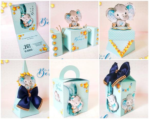 Arquivos de Corte Cha de Bebe Elefantinhos