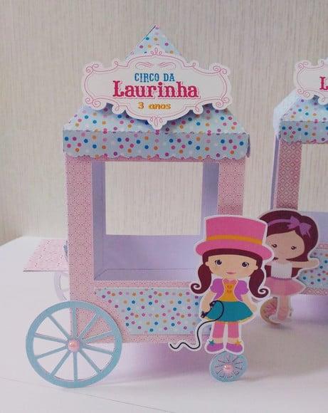 Arquivo de corte carrinho de pipoca menina circo