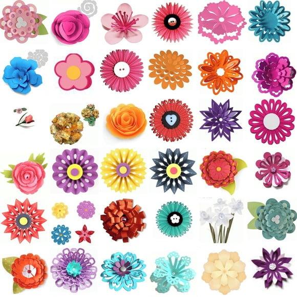 Arquivo de Corte Combo 40 Modelos de Flores