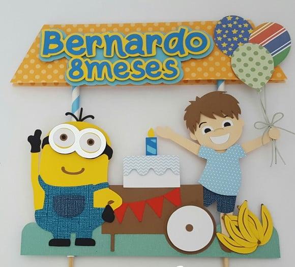 Arquivo de corte topos de bolo minions