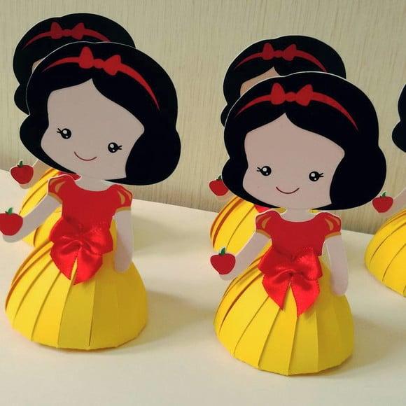 Arquivos de corte caixa vestido branca de neve 3d