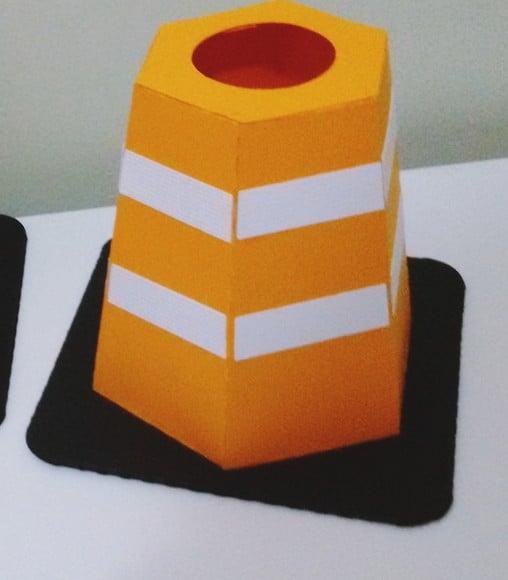 Arquivo de corte caixa Cone Transito