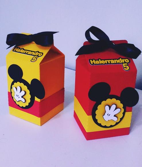 Arquivos de Corte Caixa Milk Mickey Mouse