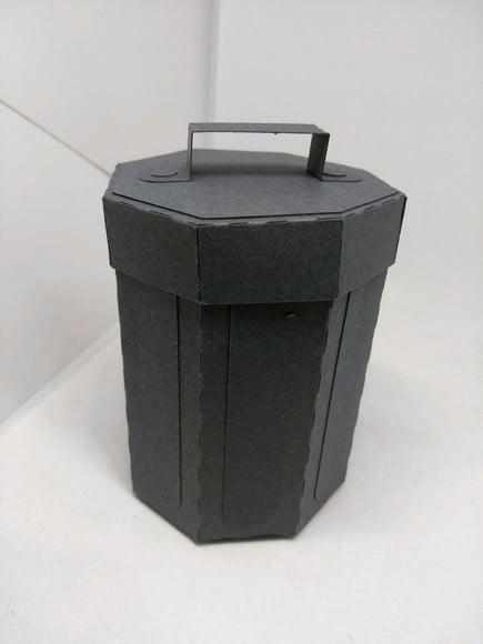 Arquivo de corte caixa de lixo