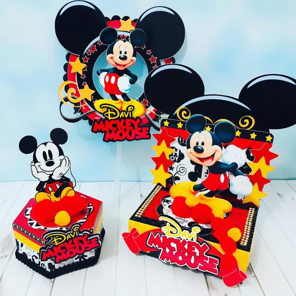 Arquivos de Corte Bolinho de Luxo Mickey Mouse