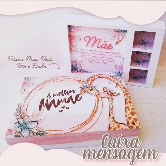 Arquivo de corte caixa de mensagem dia das mães