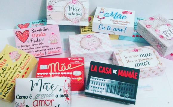 Arquivo de corte Caixas para 6 doces dia das Maes