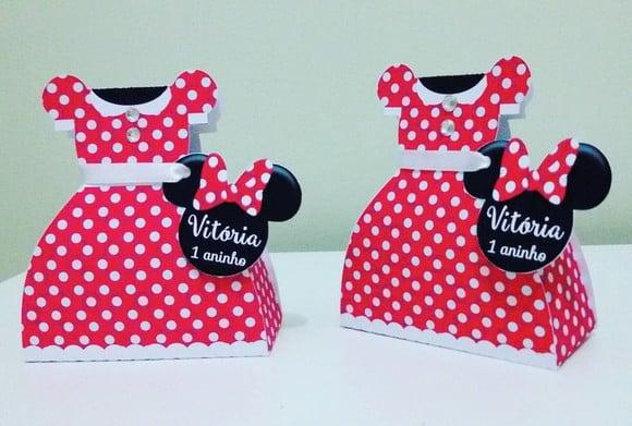 Arquivos de corte caixa vestido Minnie
