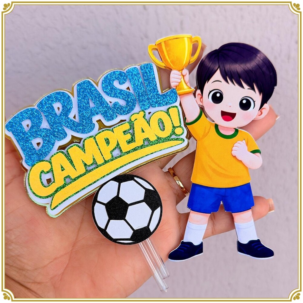 Arquivo de corte topo copa do mundo menino