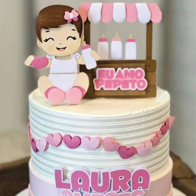 Topo de boo vaquinha eu amo pepeto