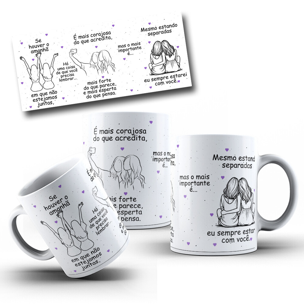 Arquivo Digital Arte para Caneca  amigas