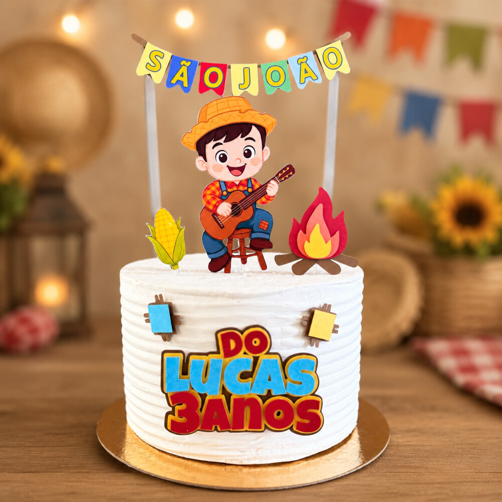 Arquivo de corte topo são João menino festa junina