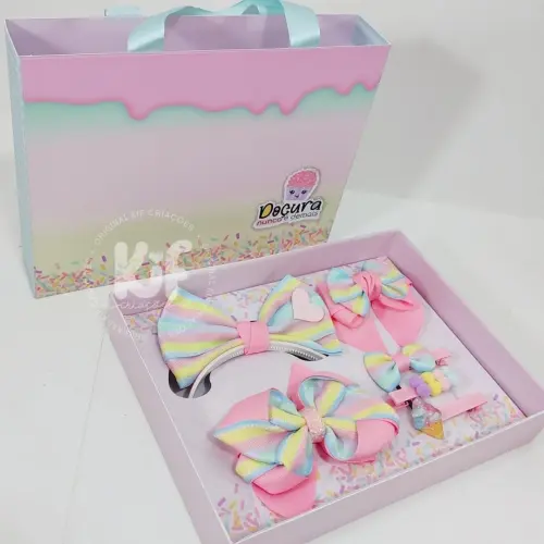 Arquivo de Corte Silhouette Sacola + Caixa para Laços