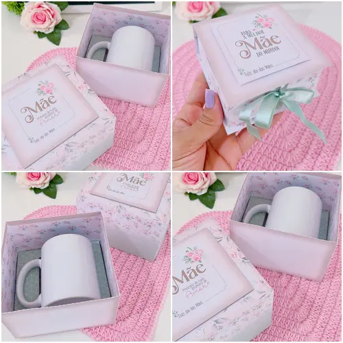 Arquivo de Corte caixa caneca dia das mães