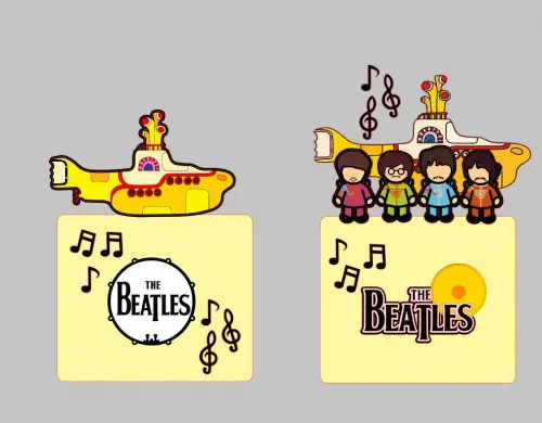 Arquivo de corte 2 topos de bolo Beatlesa