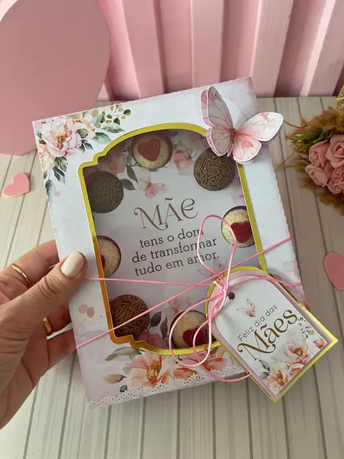 Arquivo de Corte caixa doces Dia das Mães
