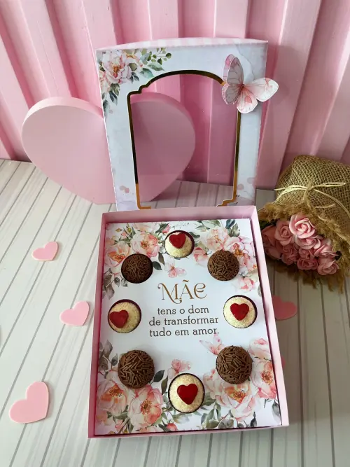 Arquivo de Corte caixa doces Dia das Mães