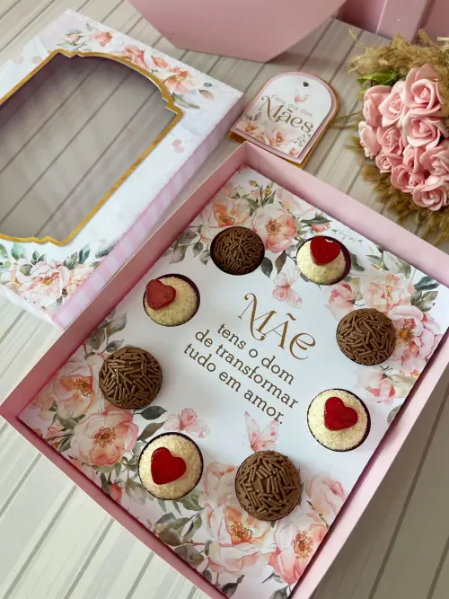 Arquivo de Corte caixa doces Dia das Mães