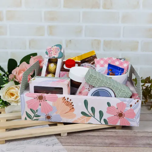 Arquivo de Corte caixa cesta Dia das Mães