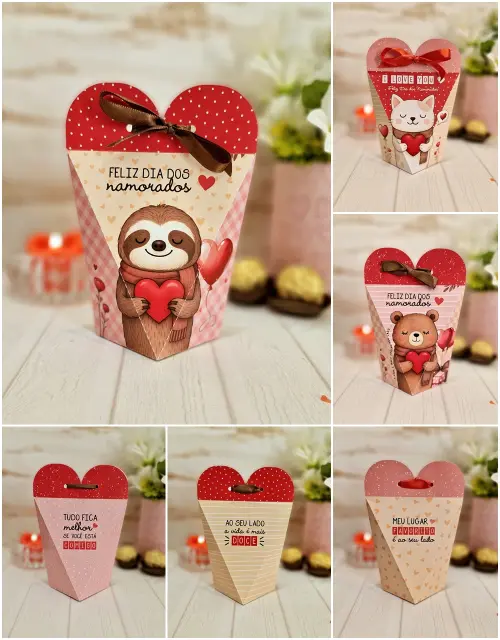 Arquivo de Corte caixa coração namorados