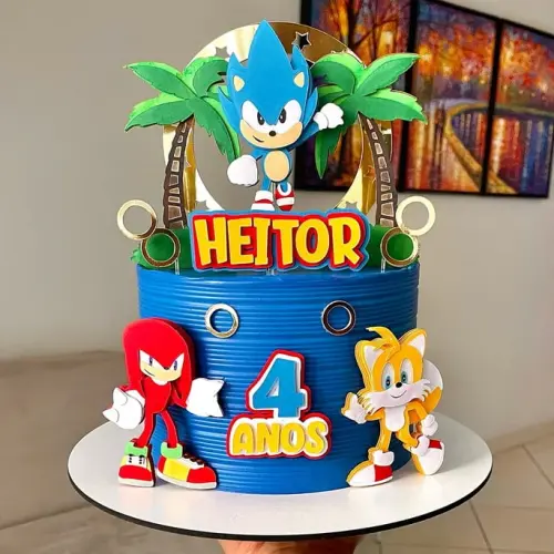 Arquivo de Corte Topo sonic em camadas