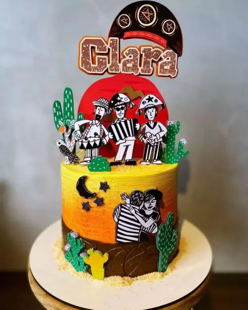 Arquivo de Corte Topo de bolo Cangaço Festa Junina