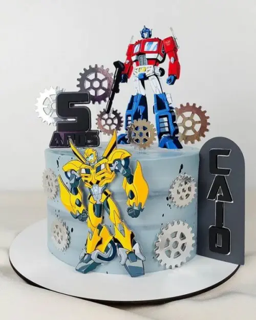 Arquivo de Corte topo de bolo transformes