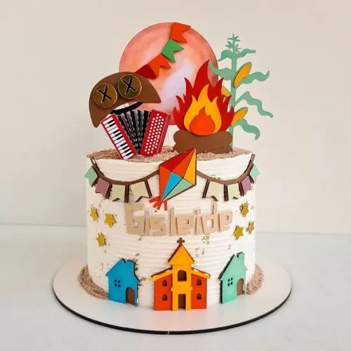 Topo de bolo  festa junina