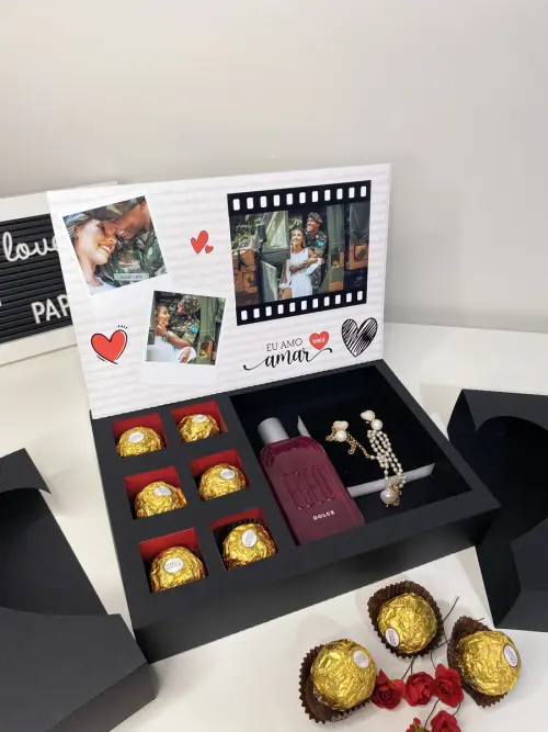 Arquivo de Corte Caixa deslizante dia dos namorados