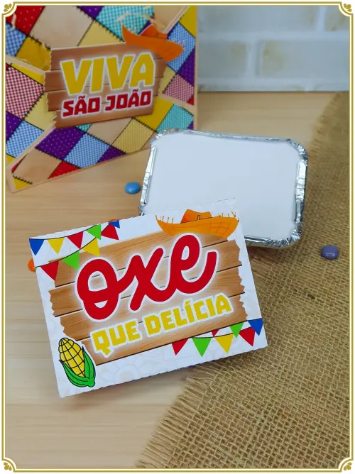 Arquivo de corte Embalagem para Mini Marmitinha  festa junina