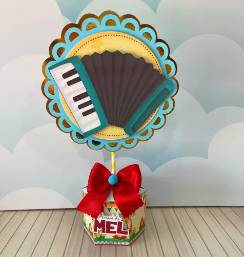 Arquivo de Corte Caixa centro de mesa festa junina