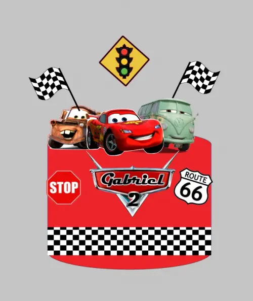Arquivo de corte Topo de Bolo carros disney