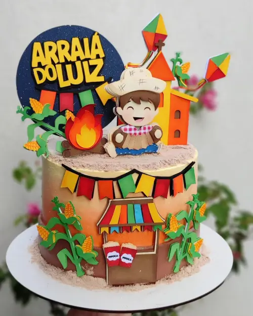 Arquivo de corte topo de bolo arraia sanfona baby