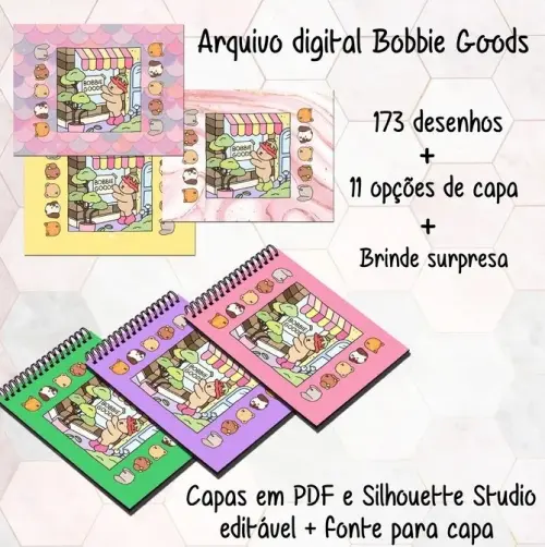Arquivo Digital kit 12 capas e miolo bobbie goods