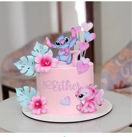 Arquivo de corte topo Stitch angel aquarela